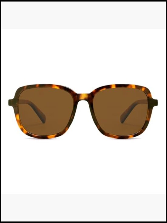 Retro Square Polarized Sunglasses with UV400 Protection